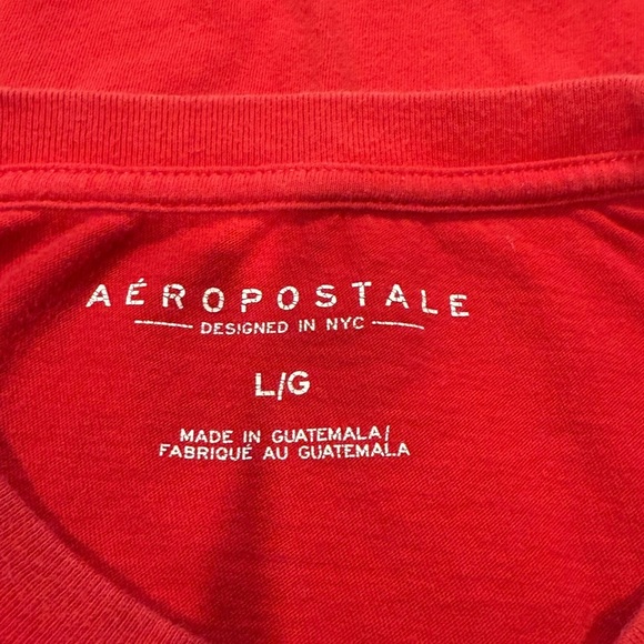 Aeropostale Red and Black Short Sleeve Tee - Picture 3 of 3